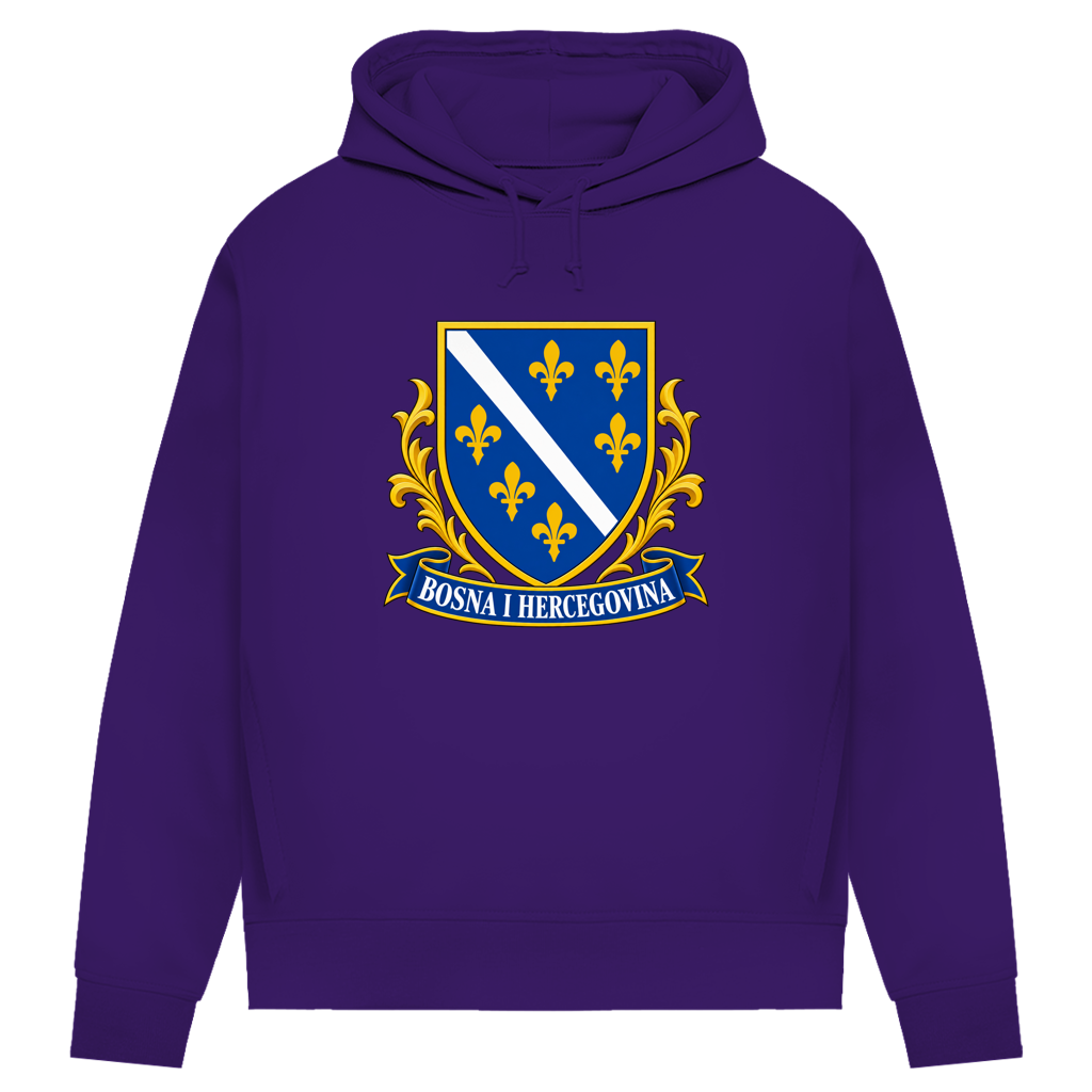 Ženski premium organski hoodie – Bosna i Hercegovina | Grb Bosne