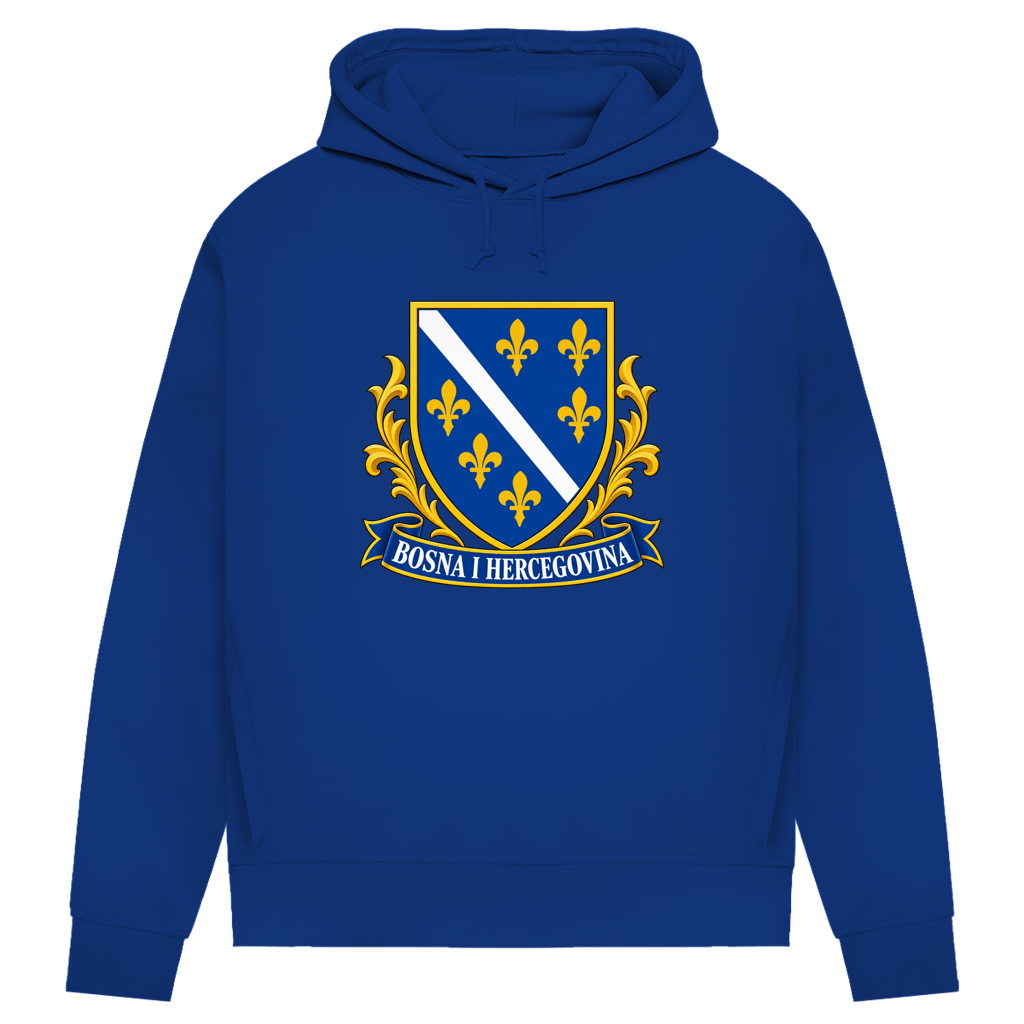 Ženski premium organski hoodie – Bosna i Hercegovina | Grb Bosne