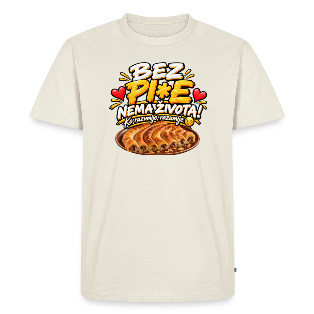 Männer Premium T-Shirt - Naturweiß