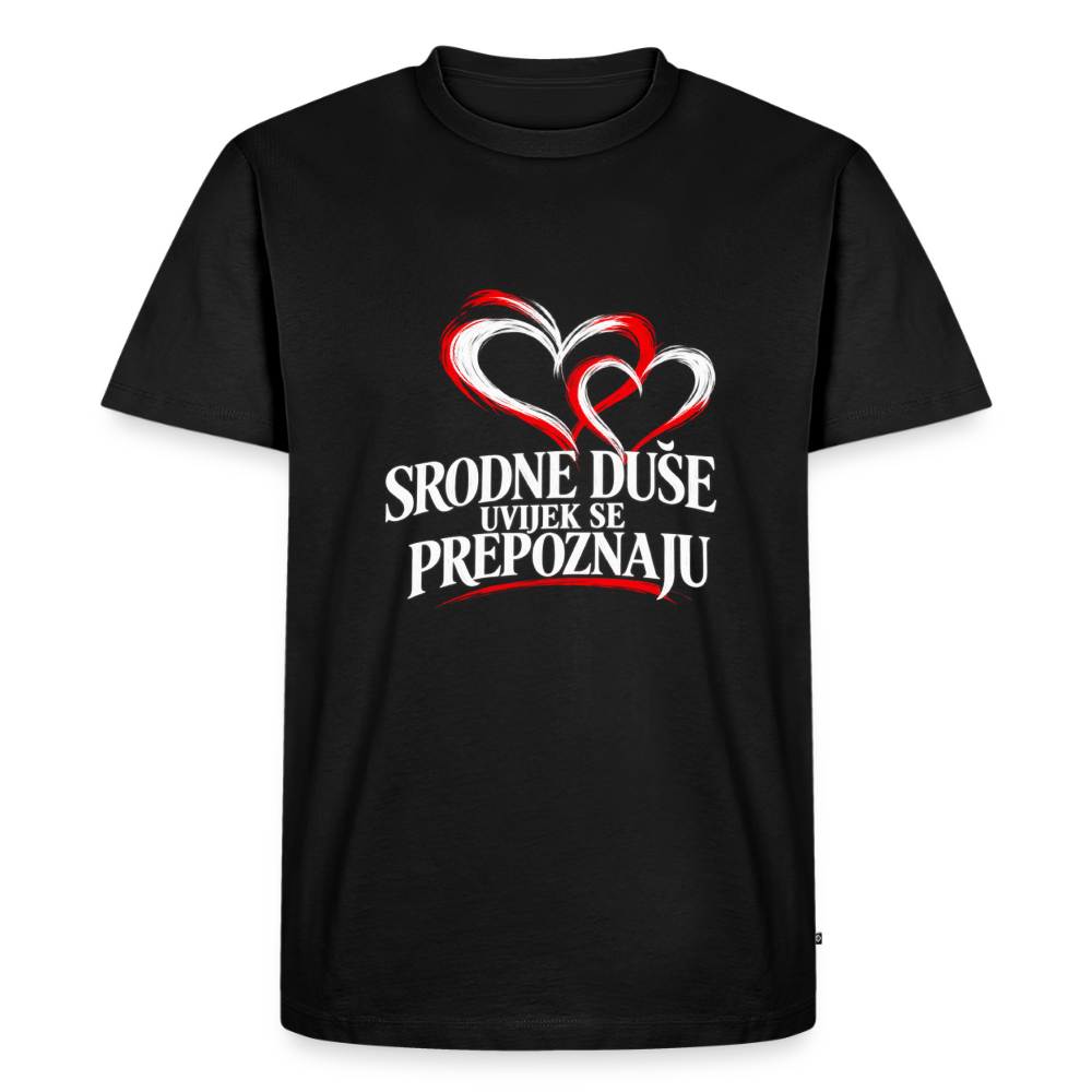 Männer Premium T-Shirt - Srodne duse uvijek se prepoznaju - Schwarz