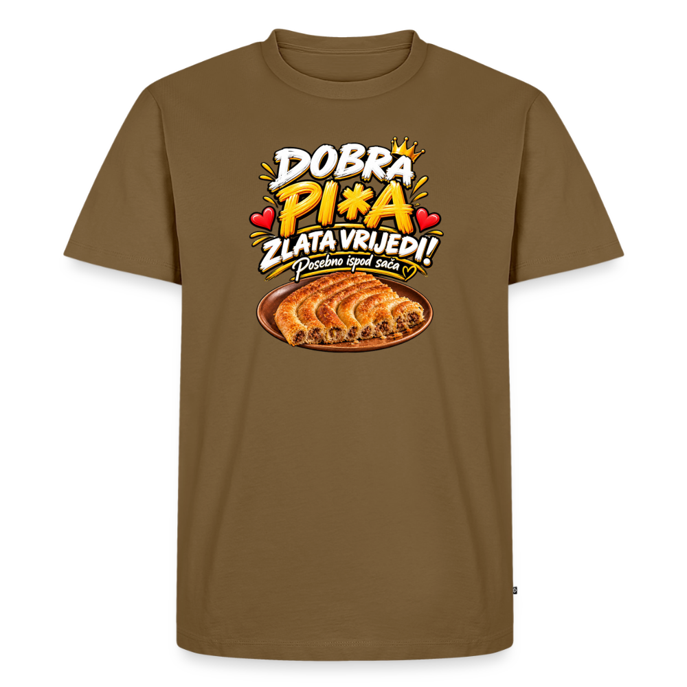 Männer Premium T-Shirt - Nussbraun