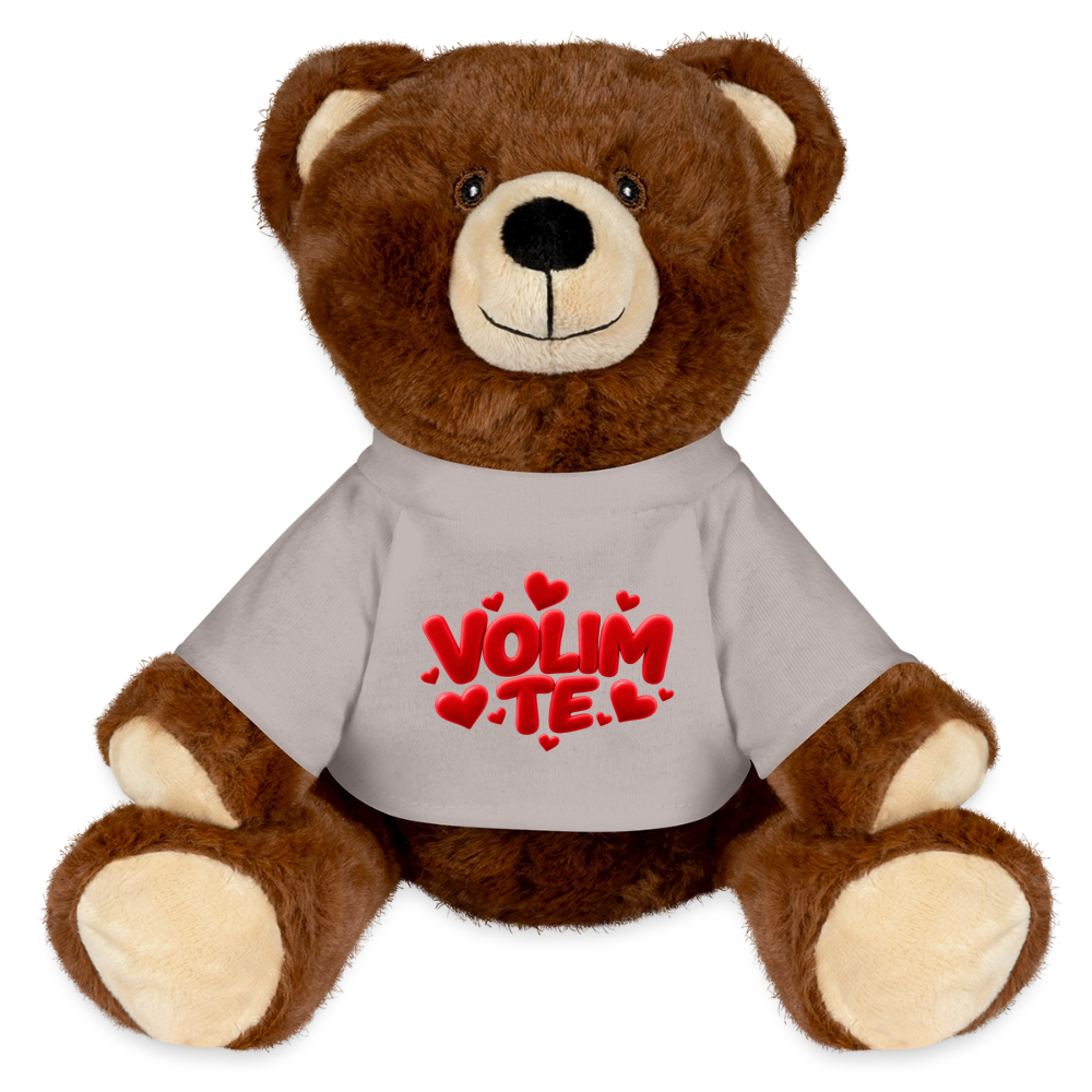 VOLIM TE Kuschelteddy MiniFeet® – Nachhaltiger Teddybär mit Herz-Design - Taupe