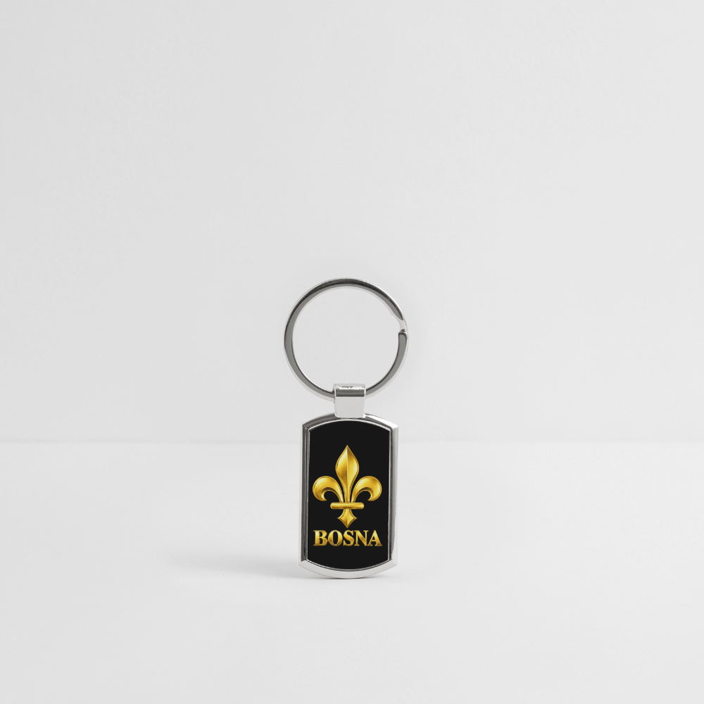 BOSNA Schlüsselanhänger mit goldener Lilie - Lightsilver