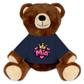 MiniFeet® RecycelBär® Braun MIA – Personalisierbar mit Namen & Design - French Navy