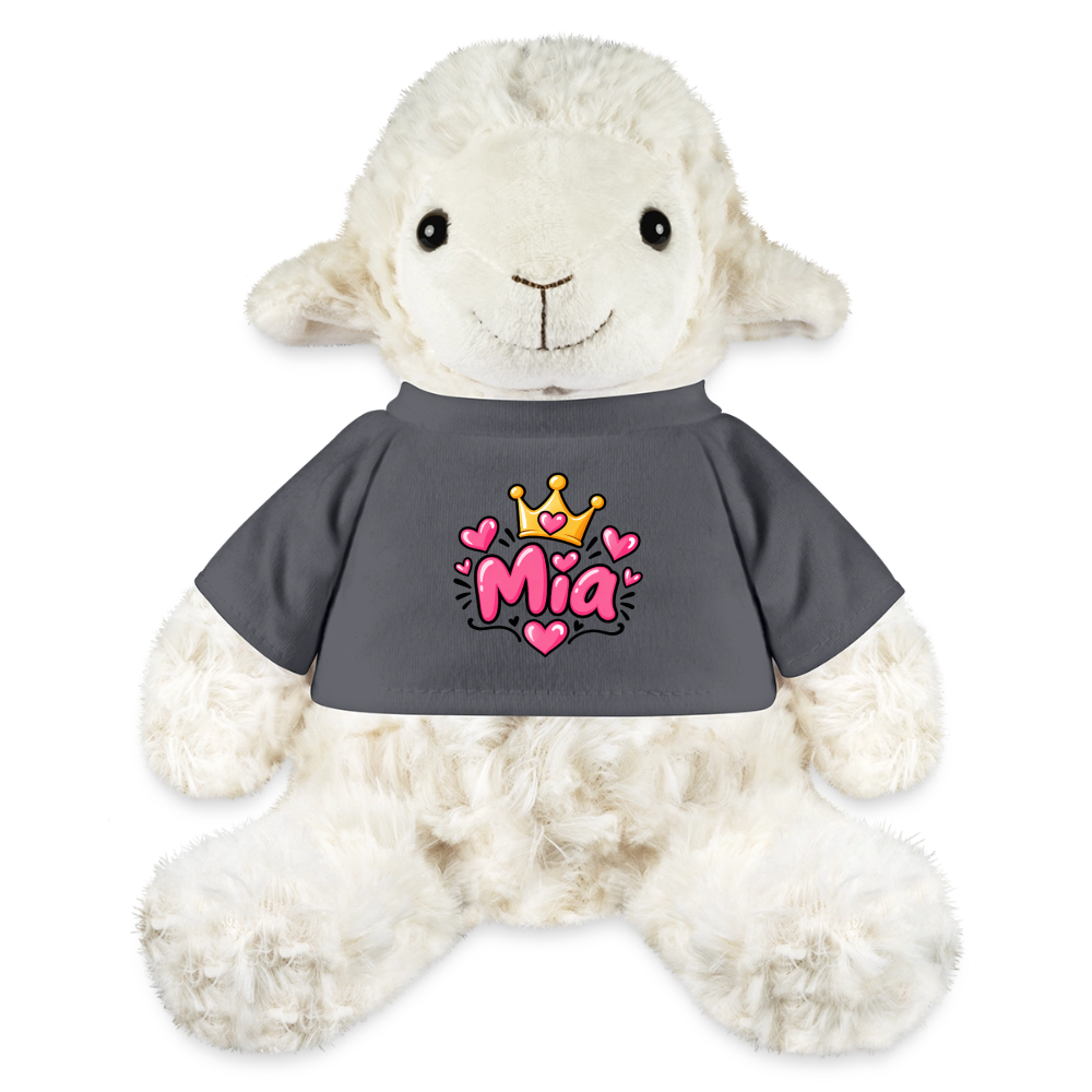 MiniFeet® Schaf Annika MIA – Personalisierbar mit Namen & Design - Anthrazit