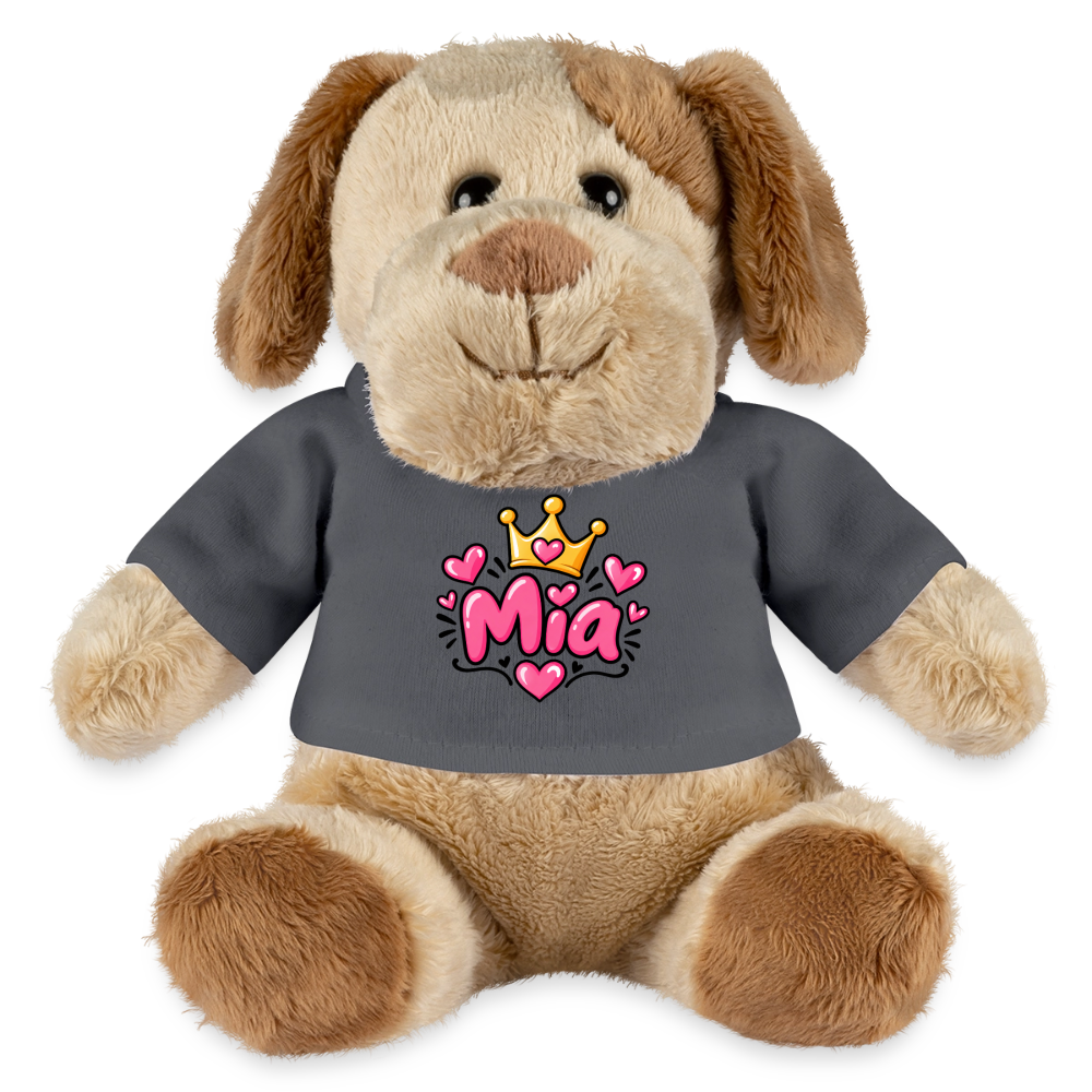 MiniFeet® Hund Helge – Personalisierbar mit Namen & Design - Anthrazit