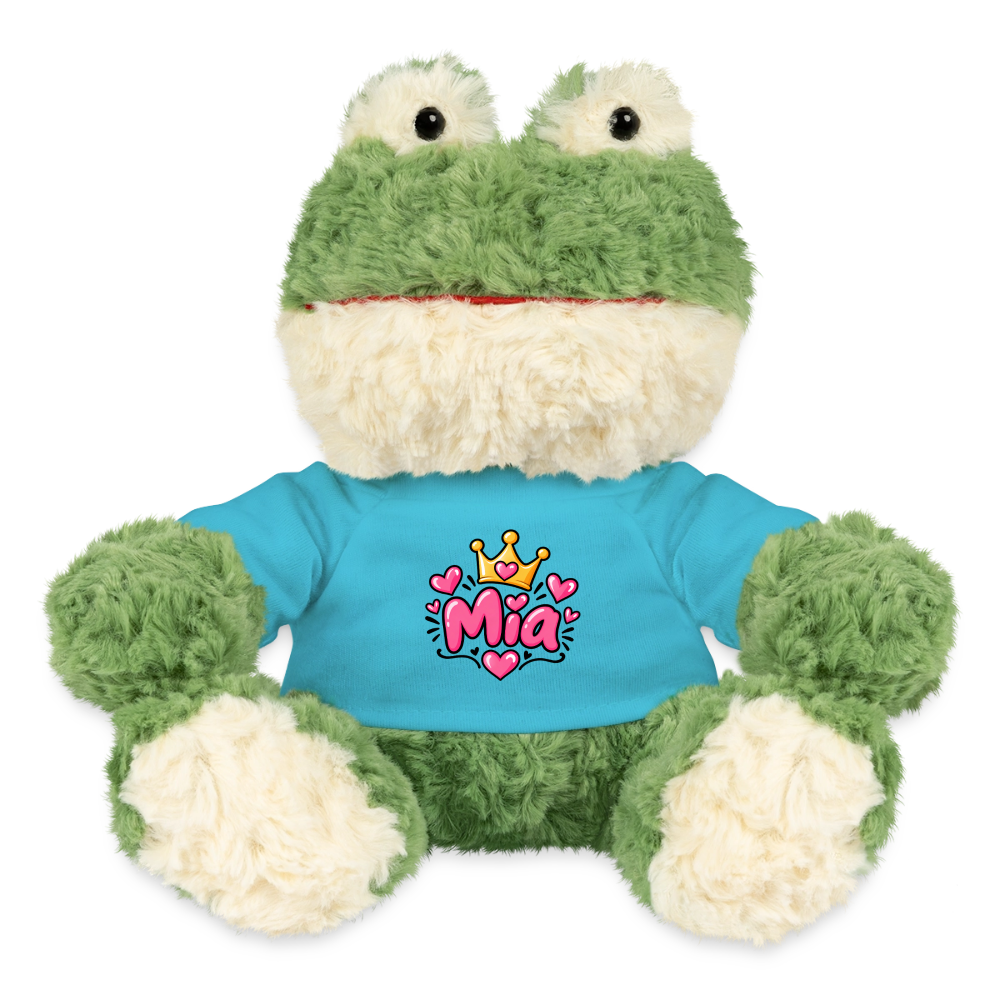 MiniFeet® Frosch Torge MIA – Personalisierbar mit Namen & Design - Atollblau