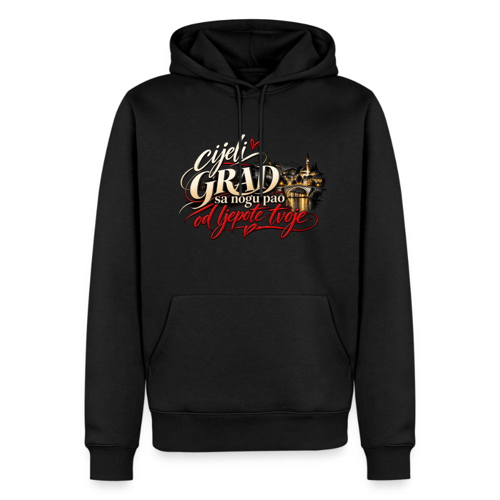 Männer Premium Hoodie - cijeli grad sa nogu pao od ljepote tvoje - Schwarz