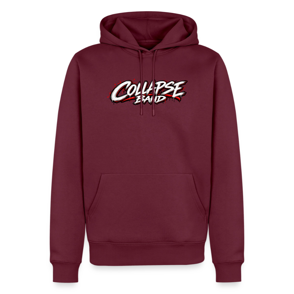 Männer Premium Hoodie - Collapse band red style - Burgunderrot