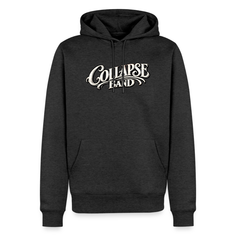 Männer Premium Hoodie - Collapse band street style - Anthrazit meliert