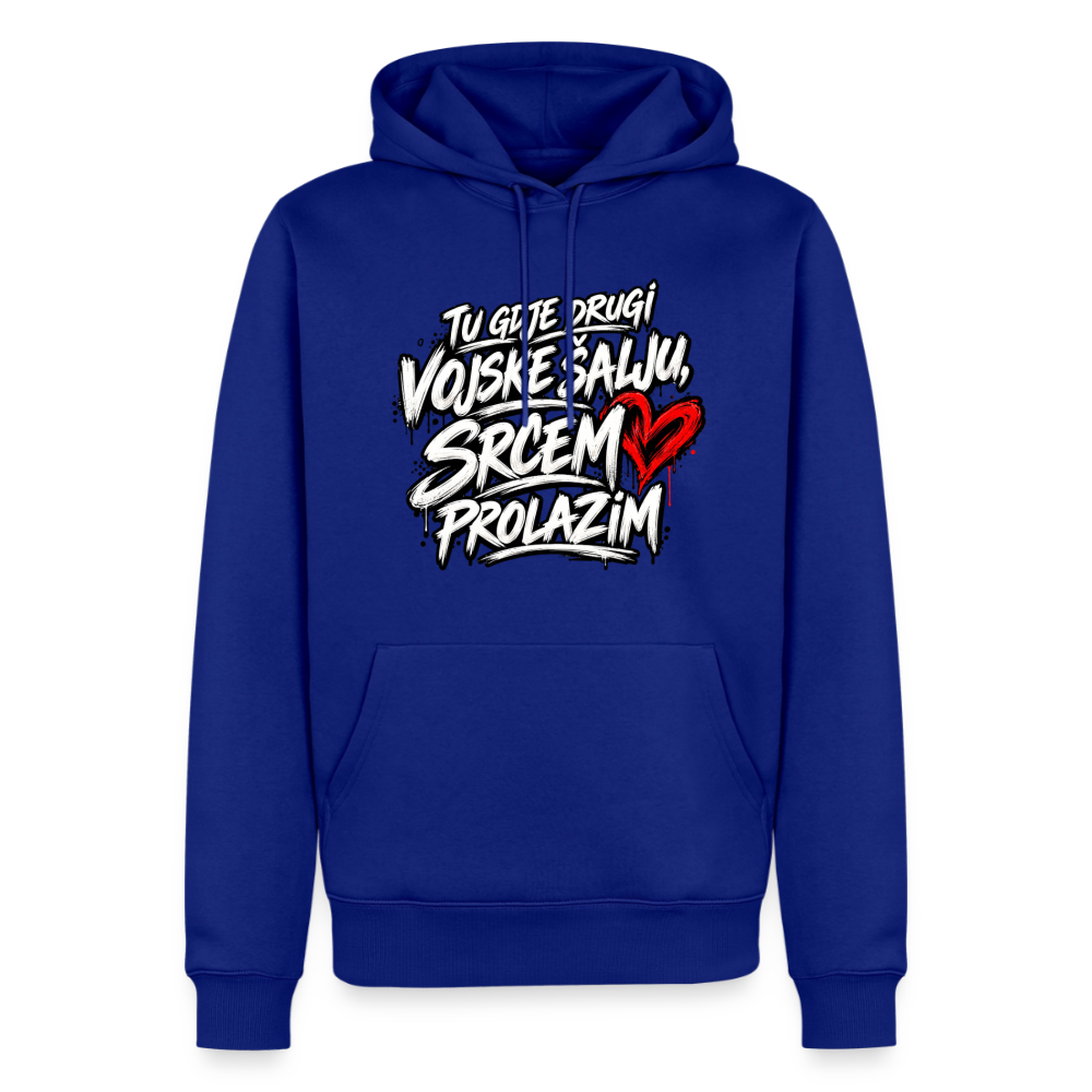 Männer Premium Hoodie - tu gdje drugi vojske salju srcem prolazim - Royalblau