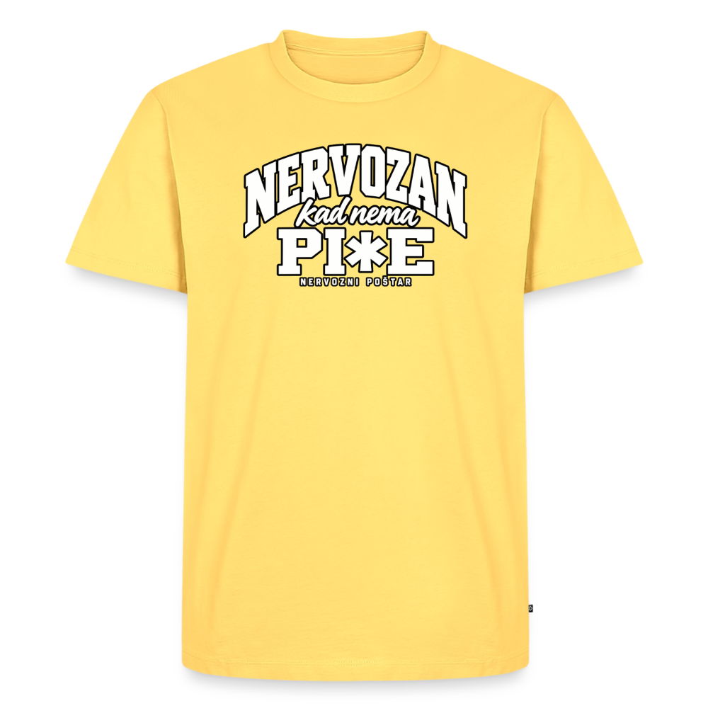Männer Premium T-Shirt - Pastellgelb