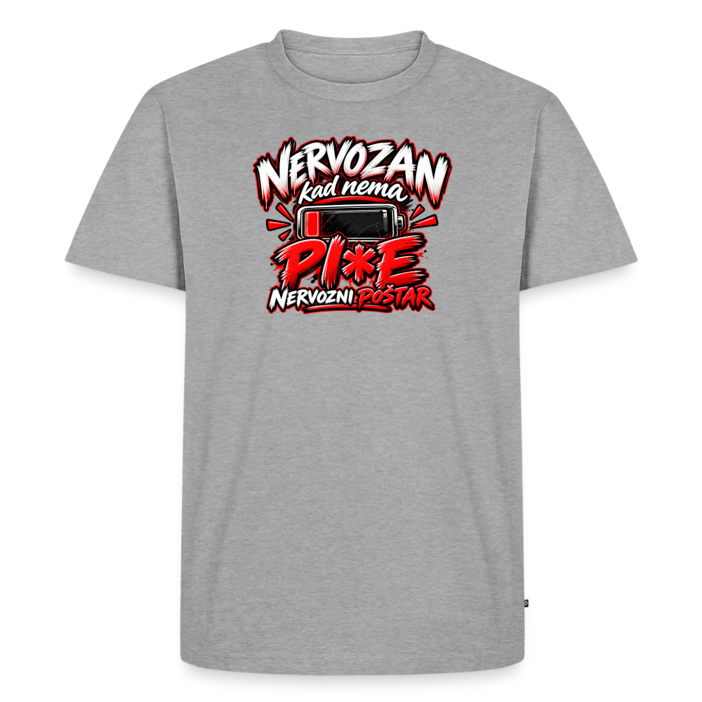 Männer Premium T-Shirt - Grau meliert