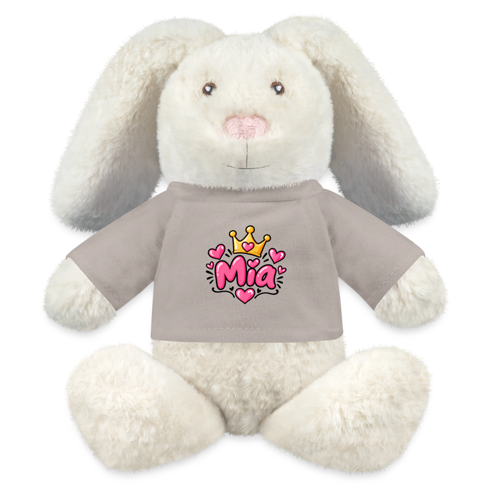 MiniFeet® RecycelHase® Creme MIA – Personalisierbar mit Namen & Design - Taupe