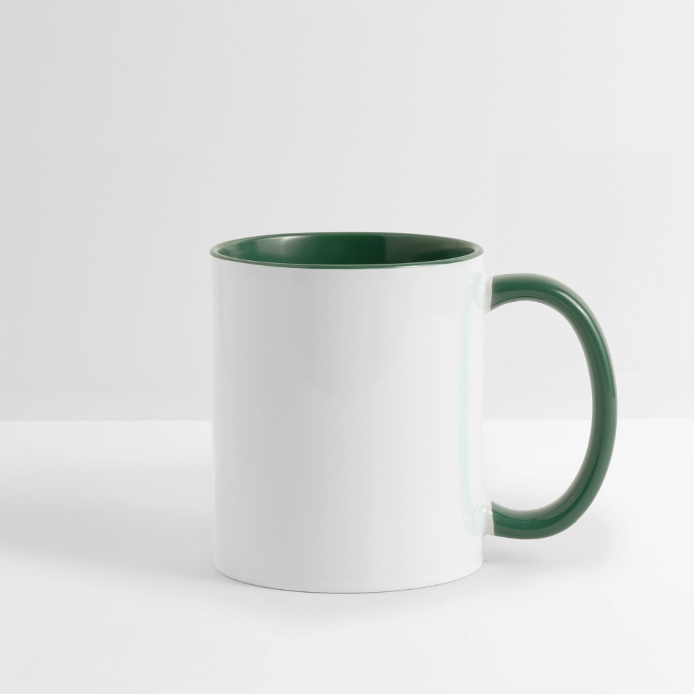 Weihnachtstasse 🎄 Weihnachten ist da, wo die Herzen zu Hause sind – 325 ml - Weiß/Dunkelgrün
