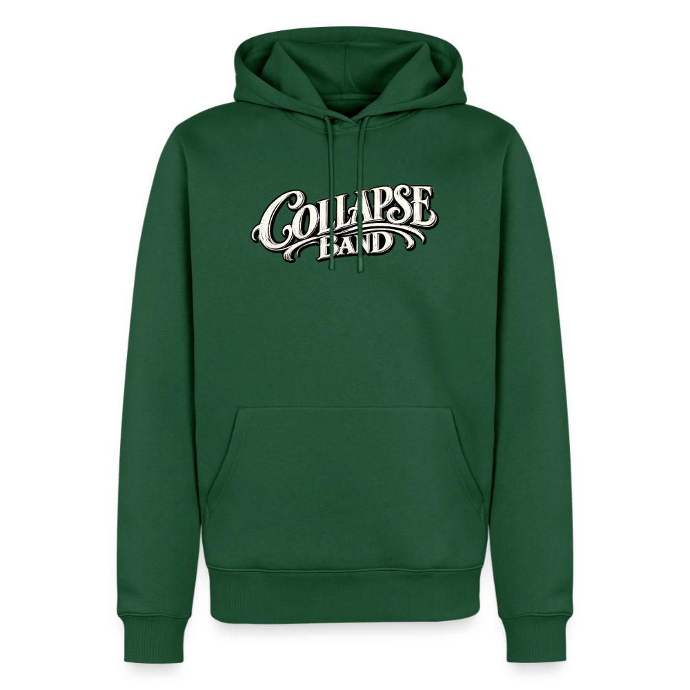 Männer Premium Hoodie - Collapse band street style - Flaschengrün