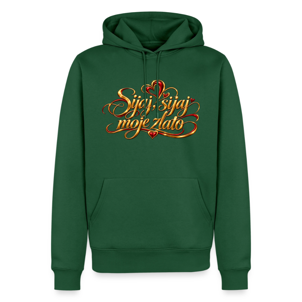 Männer Premium Hoodie - sijaj sijaj moje zlato - Flaschengrün