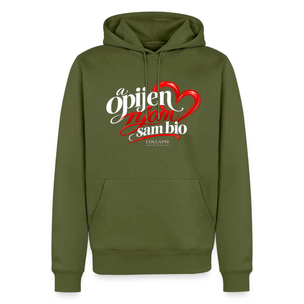 Männer Premium Hoodie - a opijen njom sam bio - Khaki