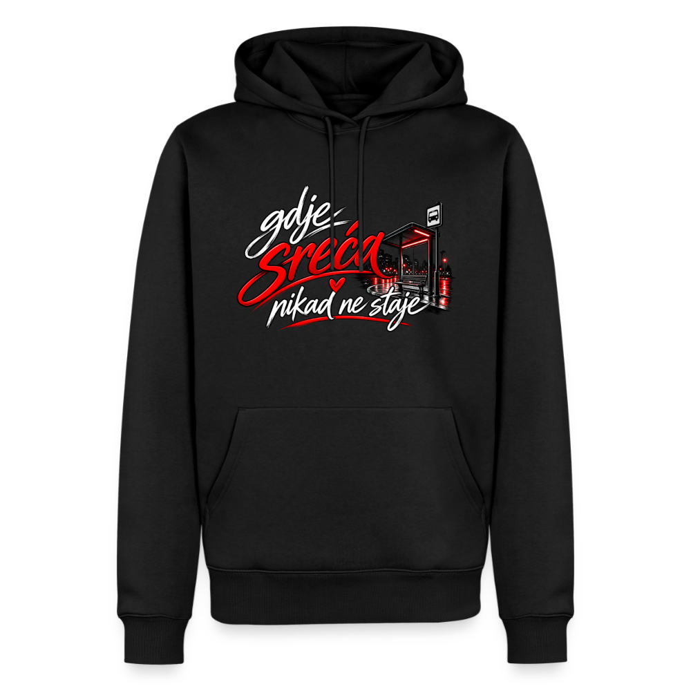 Männer Premium Hoodie - gdje sreca nikad ne staje - Schwarz
