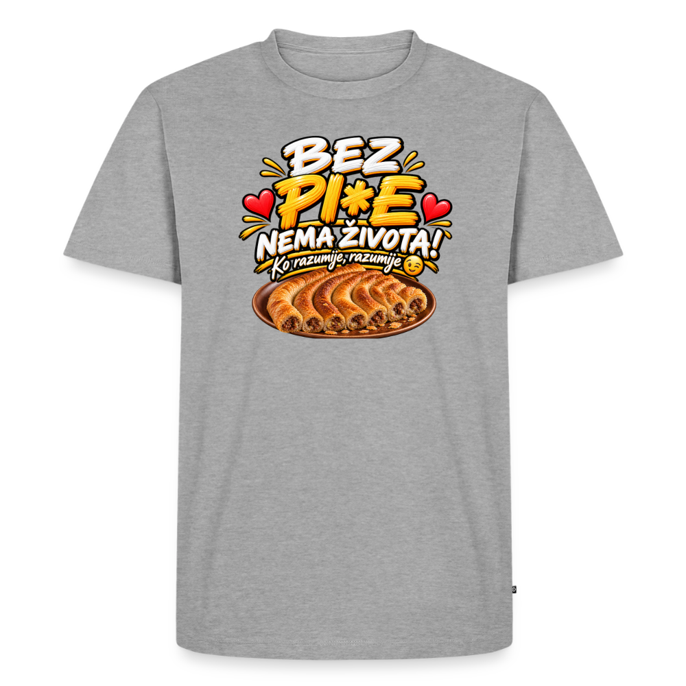 Männer Premium T-Shirt - Grau meliert