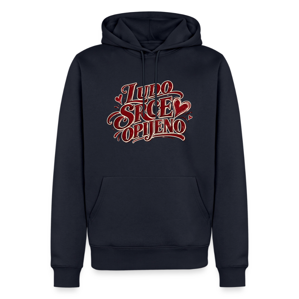 Männer Premium Hoodie - ludo srce opijeno - Navy