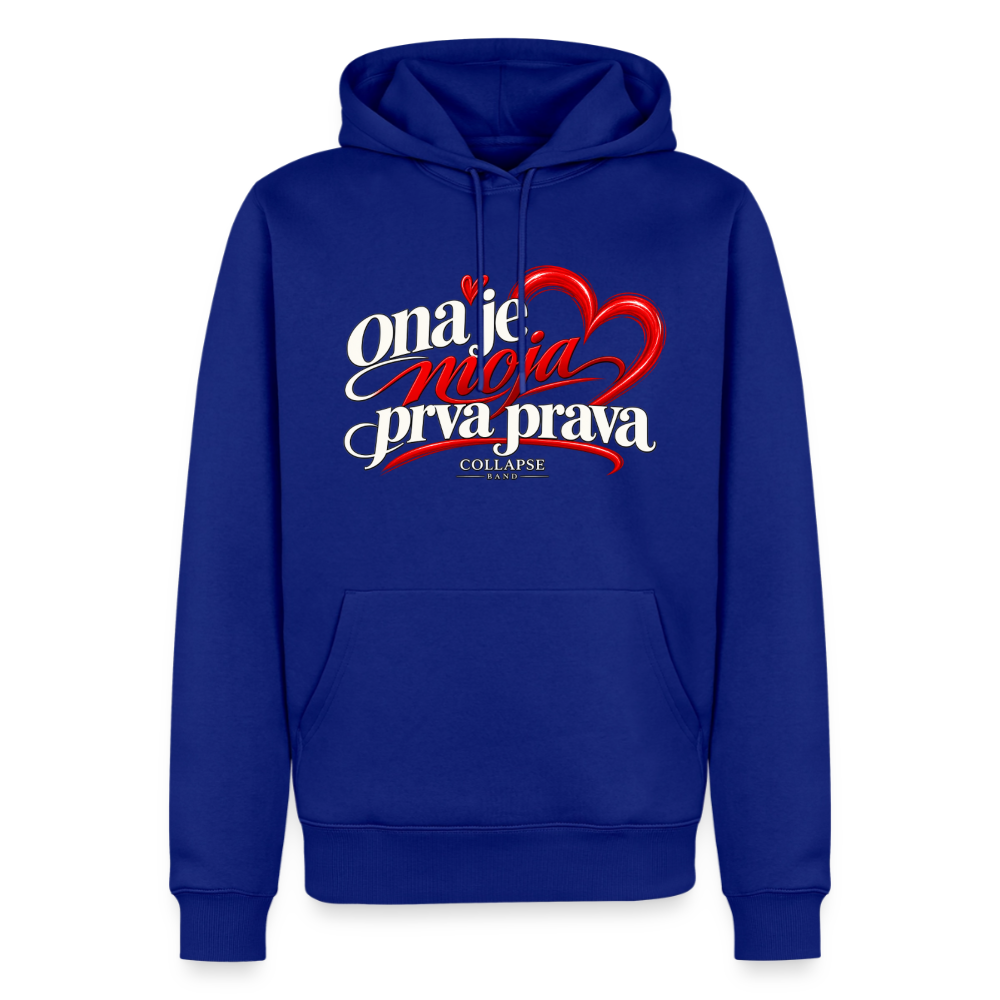 Männer Premium Hoodie - ona je moja prva prava - Royalblau