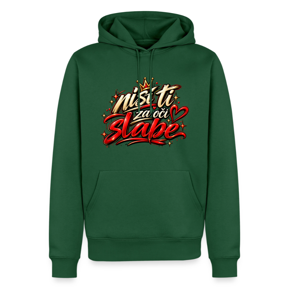Männer Premium Hoodie - nisi ti za oci slabe - Flaschengrün