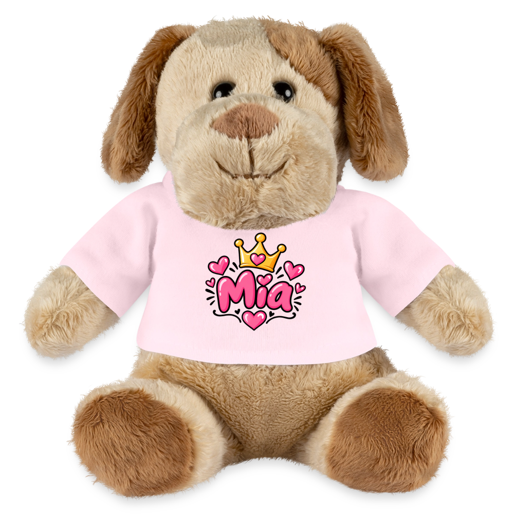 MiniFeet® Hund Helge – Personalisierbar mit Namen & Design - Hellrosa