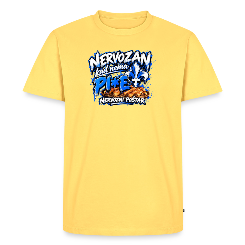 Männer Premium T-Shirt - Pastellgelb