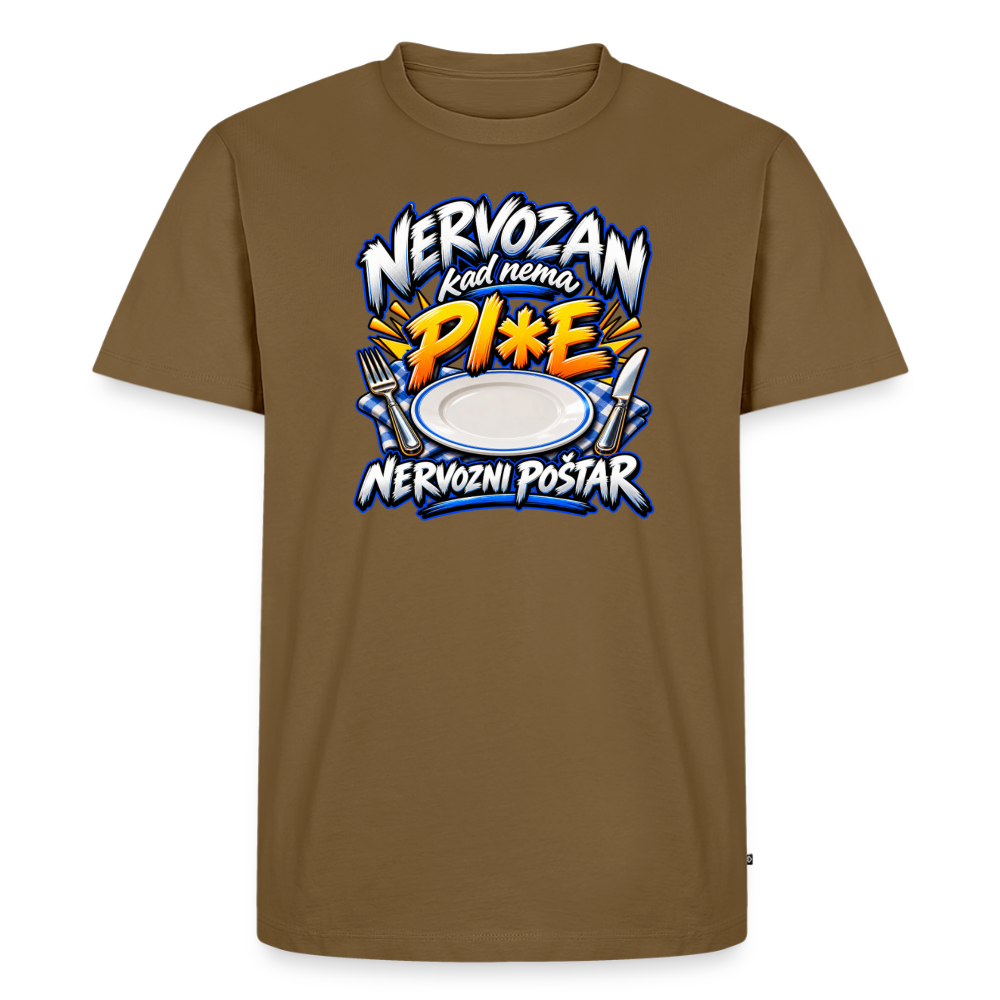 Männer Premium T-Shirt - Nussbraun