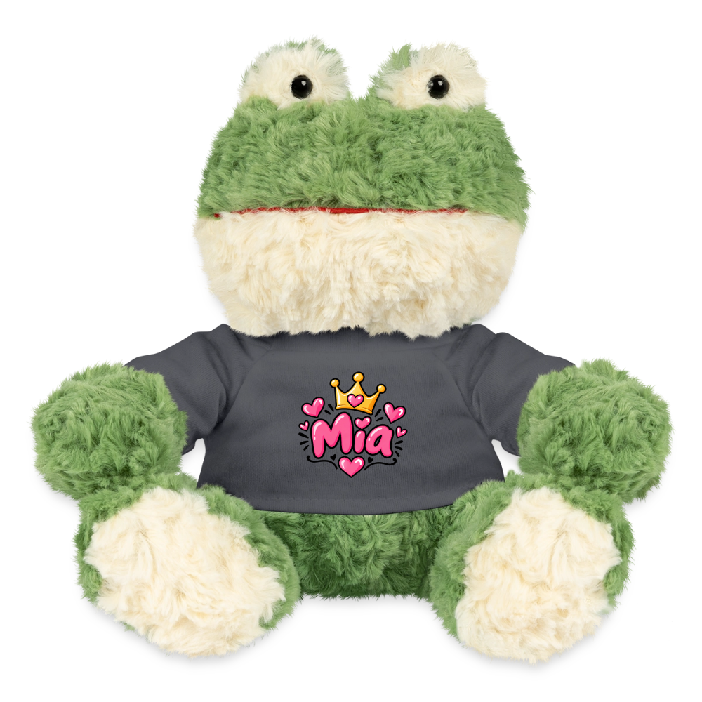 MiniFeet® Frosch Torge MIA – Personalisierbar mit Namen & Design - Anthrazit