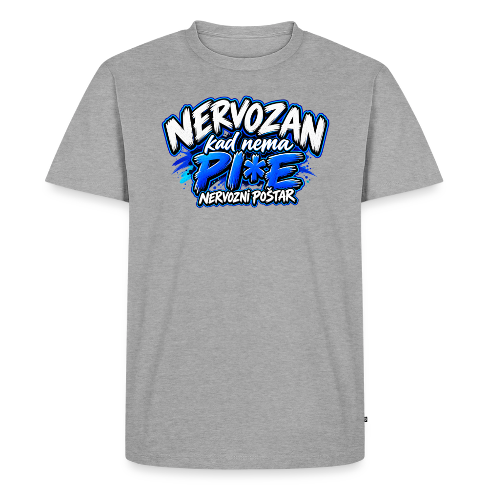 Männer Premium T-Shirt - Grau meliert