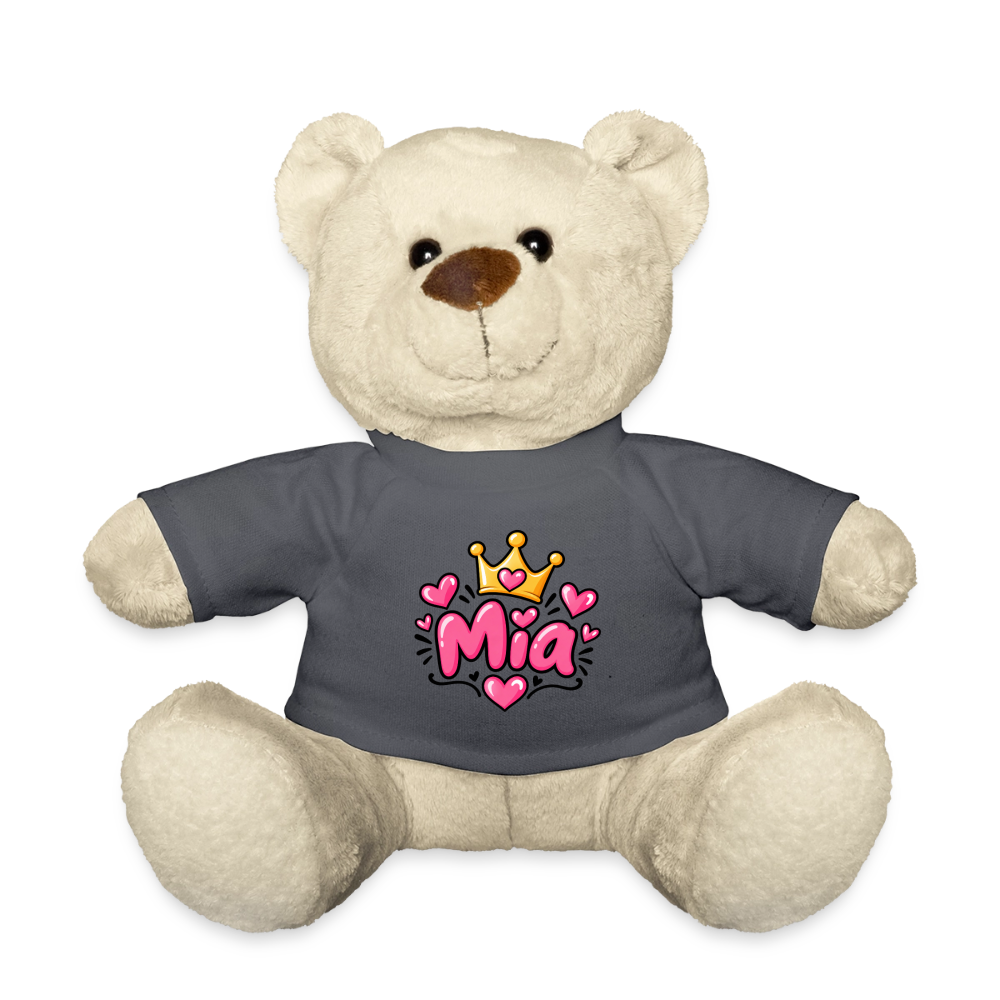 Teddy MIA– Personalisierbar mit Namen & Design - Anthrazit