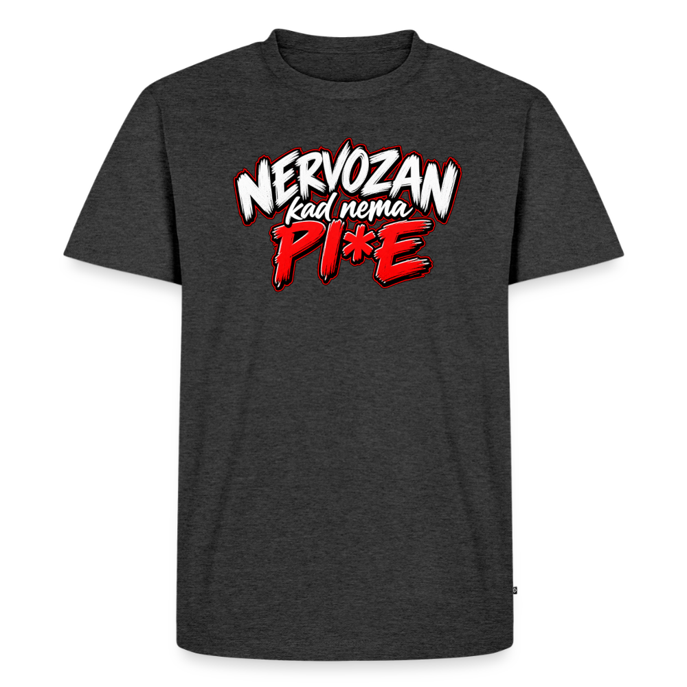 Männer Premium T-Shirt - Anthrazit meliert