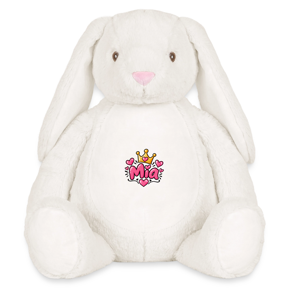 Plüschtier Hase 45 cm MIA – Personalisierbar mit Namen & Design - cream/cream