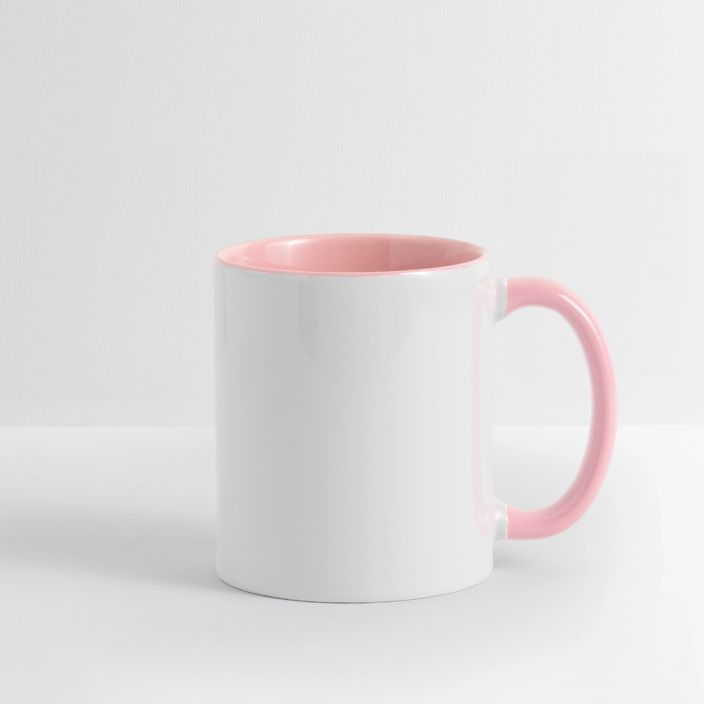 Weihnachtstasse 🎄 Zeit für eine Weihnachtspause – Rentier Kaffeetasse 325 ml - Weiß/Pink