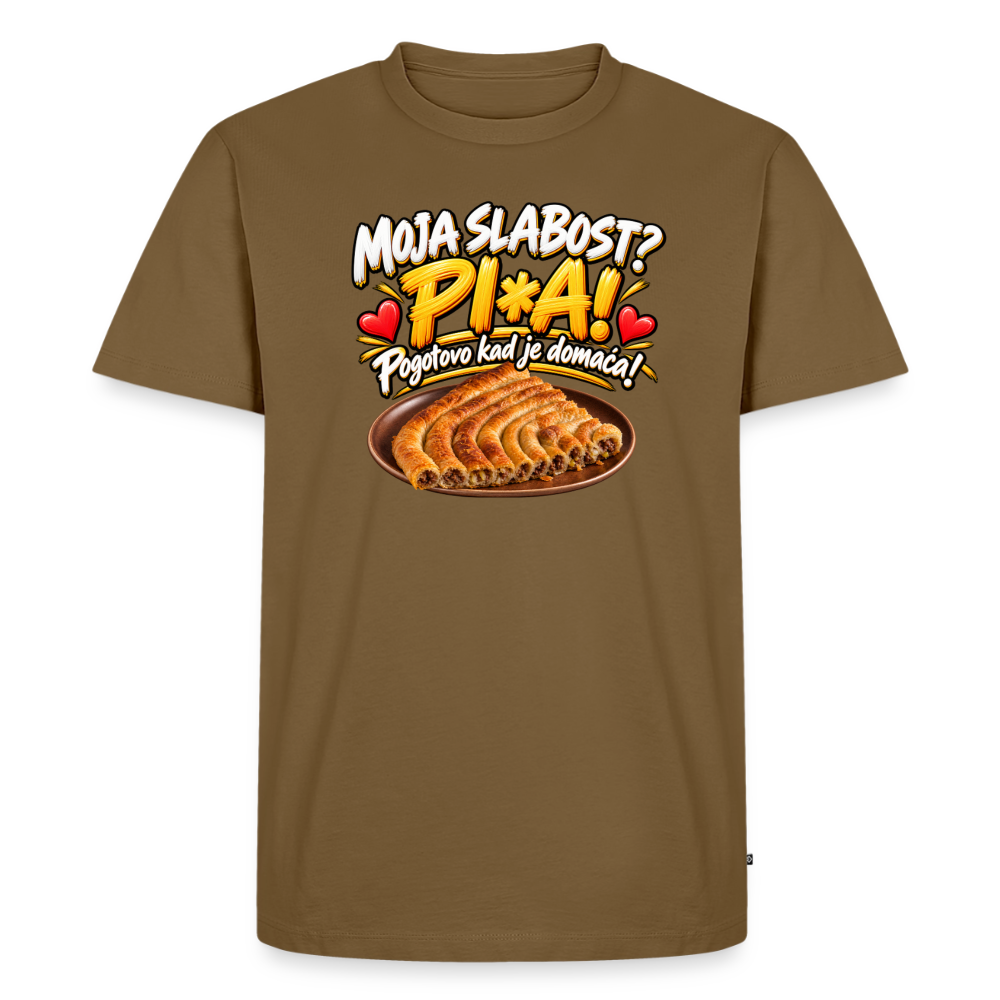 Männer Premium T-Shirt - Nussbraun
