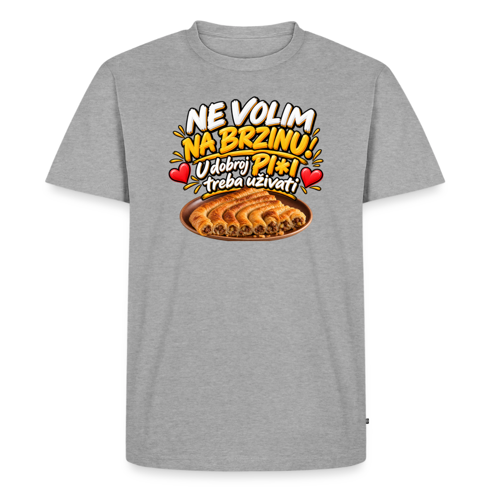Männer Premium T-Shirt - Grau meliert