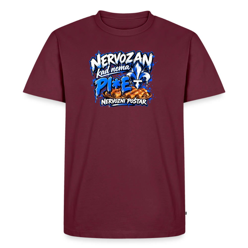Männer Premium T-Shirt - Burgunderrot