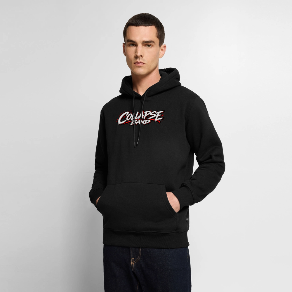 Männer Premium Hoodie - Collapse band red style - Schwarz