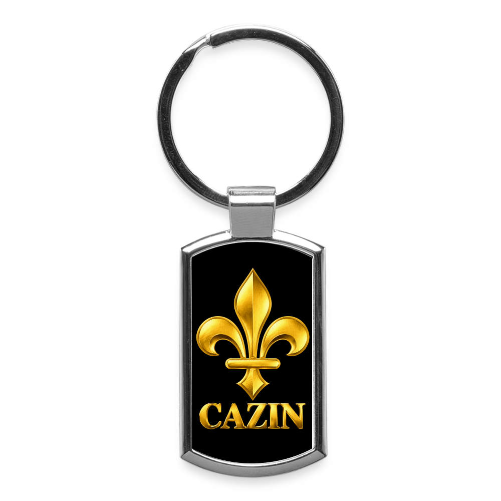 CAZIN Schlüsselanhänger mit goldener Lilie - Lightsilver