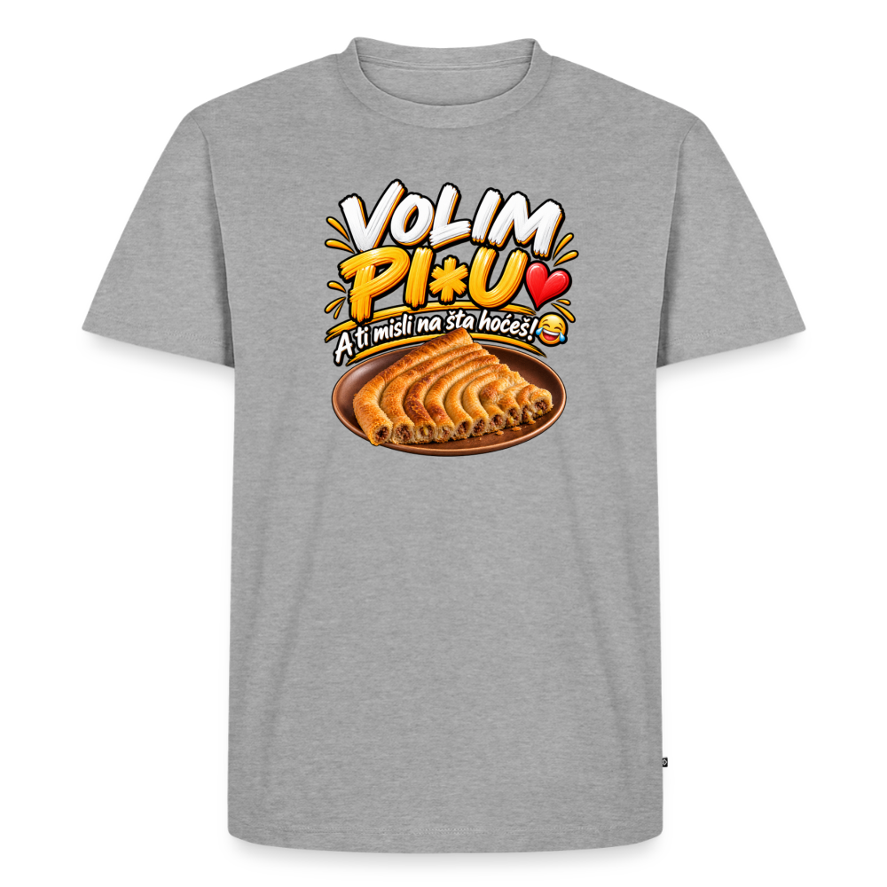 Männer Premium T-Shirt - Grau meliert