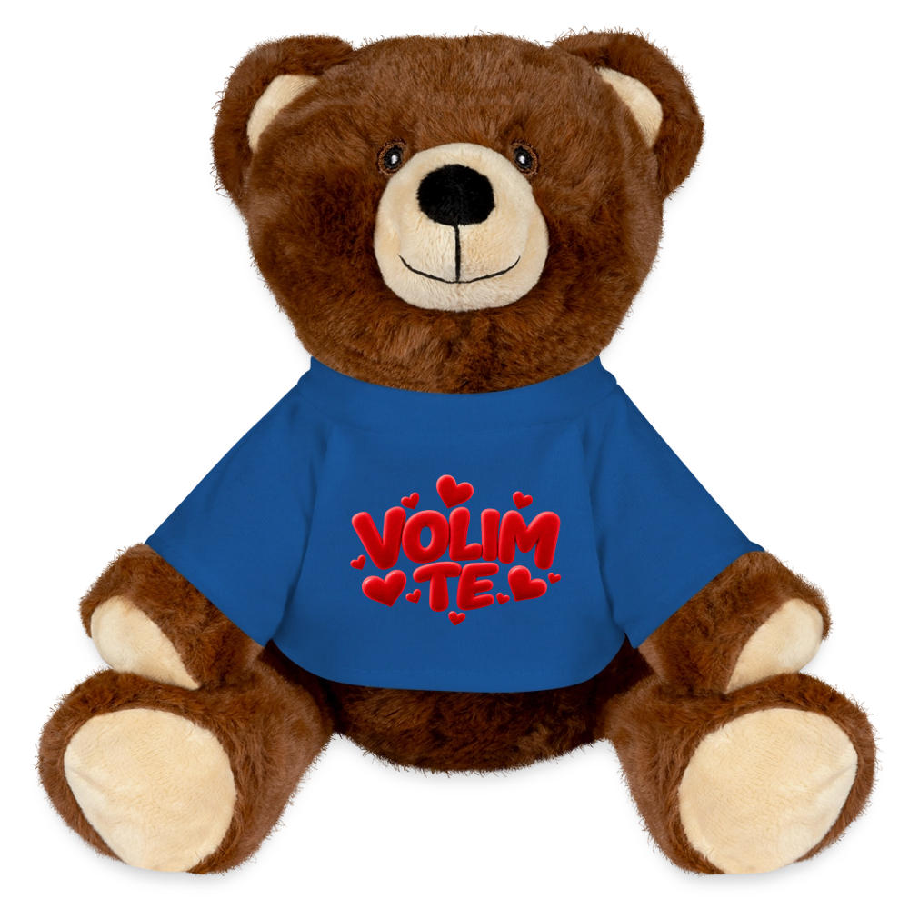 VOLIM TE Kuschelteddy MiniFeet® – Nachhaltiger Teddybär mit Herz-Design - Königsblau