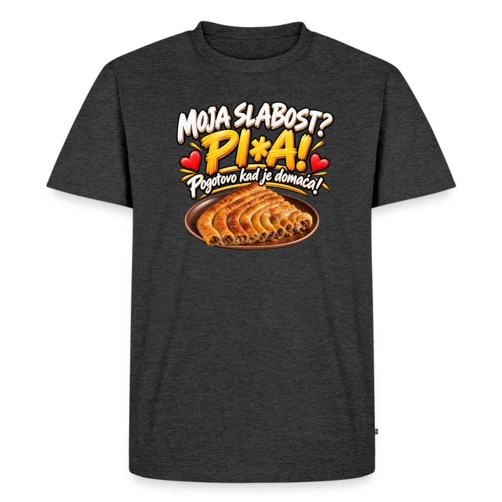 Männer Premium T-Shirt - Anthrazit meliert