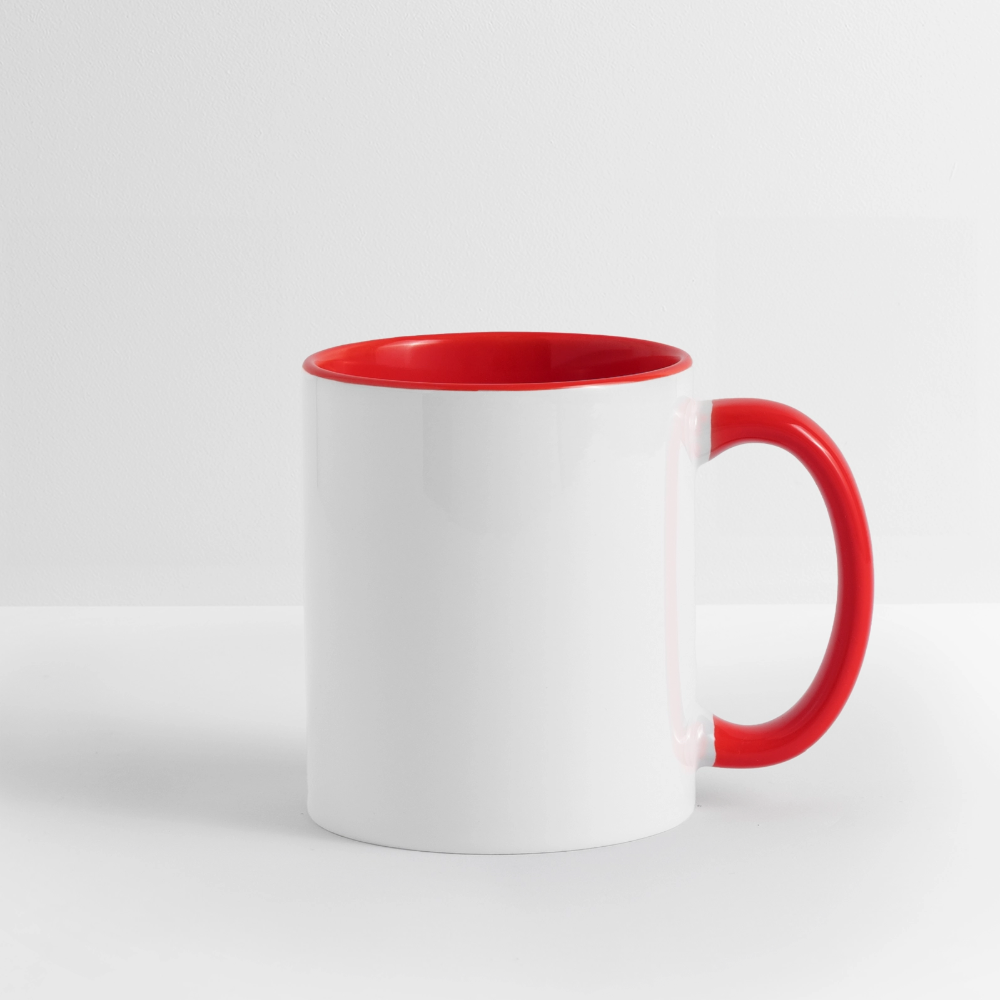 Weihnachtstasse 🎄 Zeit für eine Weihnachtspause – Rentier Kaffeetasse 325 ml - Weiß/Rot