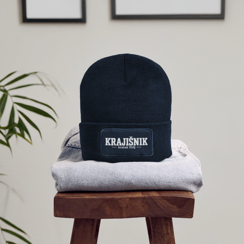 Recycelte Patch Beanie - French Navy