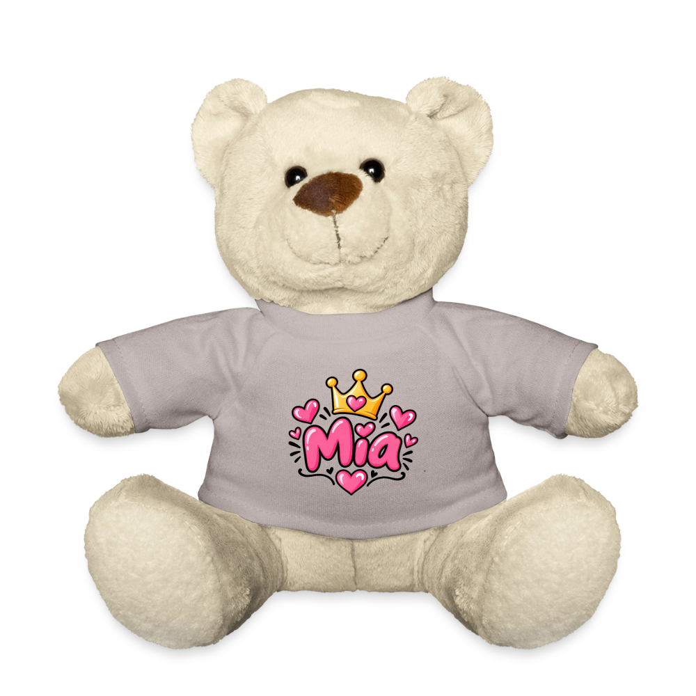 Teddy MIA– Personalisierbar mit Namen & Design - Taupe