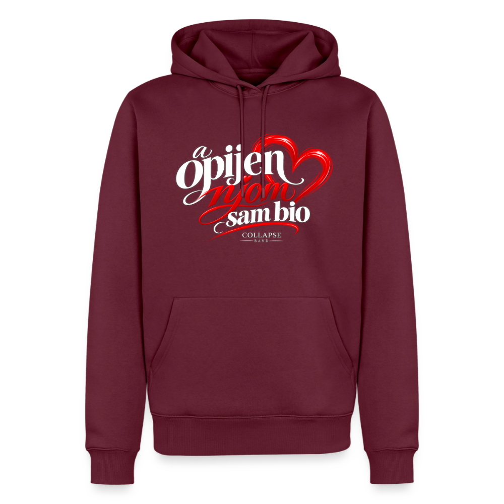 Männer Premium Hoodie - a opijen njom sam bio - Burgunderrot