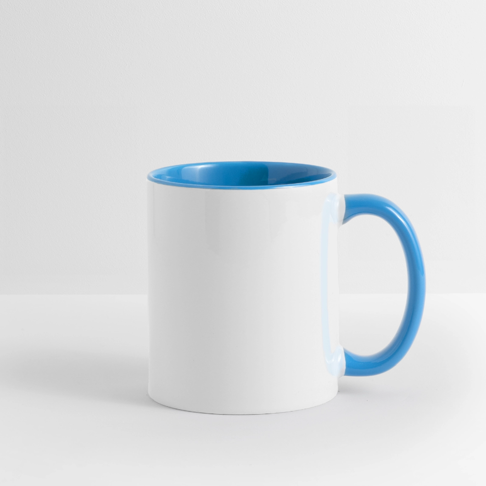 Weihnachtstasse ☃️ Eine Tasse Weihnachtszauber für dich – Schneemann Kaffeetasse 325 ml - Weiß/Hellblau