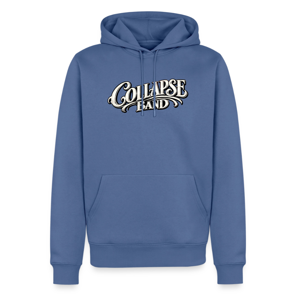 Männer Premium Hoodie - Collapse band street style - Taubenblau